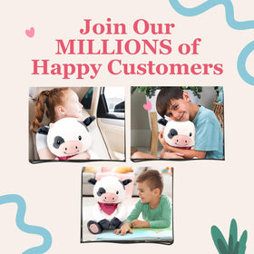 Lilly's Love Cassie the Cow provides comforting weight for kids and adults.