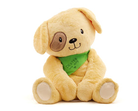 Dexter the Lilly's Love weighted dog plush in 5lb form for calming pressure
