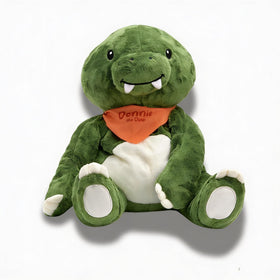 Lilly's Love Donnie the Dino front view — calming weighted plush for daily grounding
