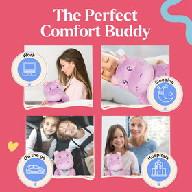 Henry the Hippo weighted plush desk use scene for focus support.