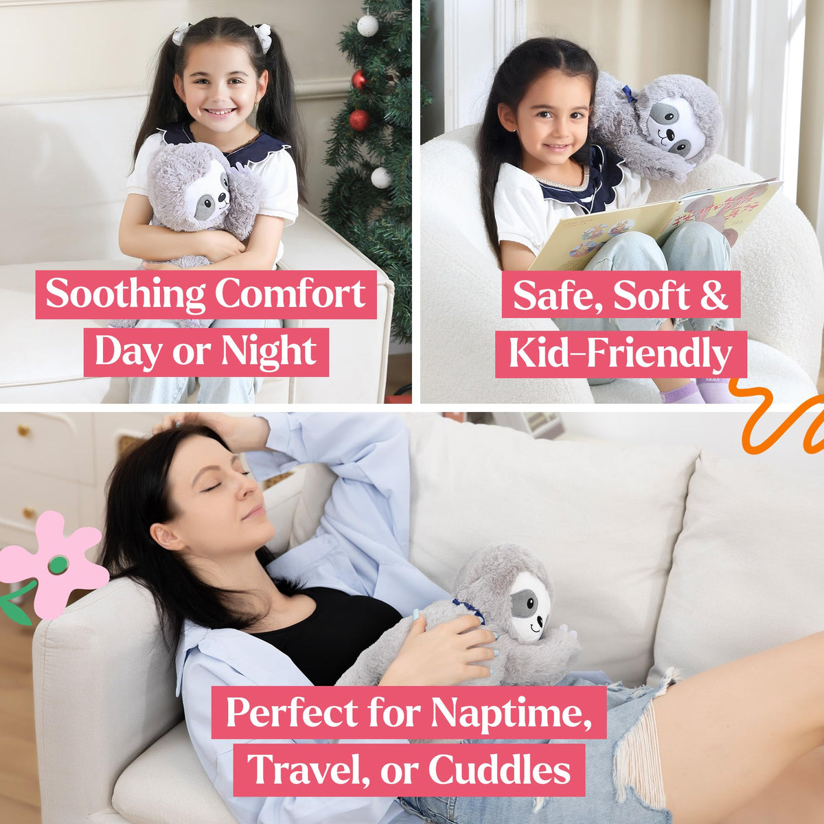 Lilly's Love lavender weighted plush cooling in freezer for refreshing relief.