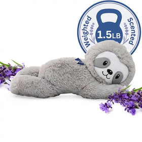 Lilly's Love lavender weighted plush in microwave-heated mode for calming comfort.
