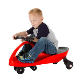 Lil' Rider wiggle car safety features and phthalate-free materials emphasized