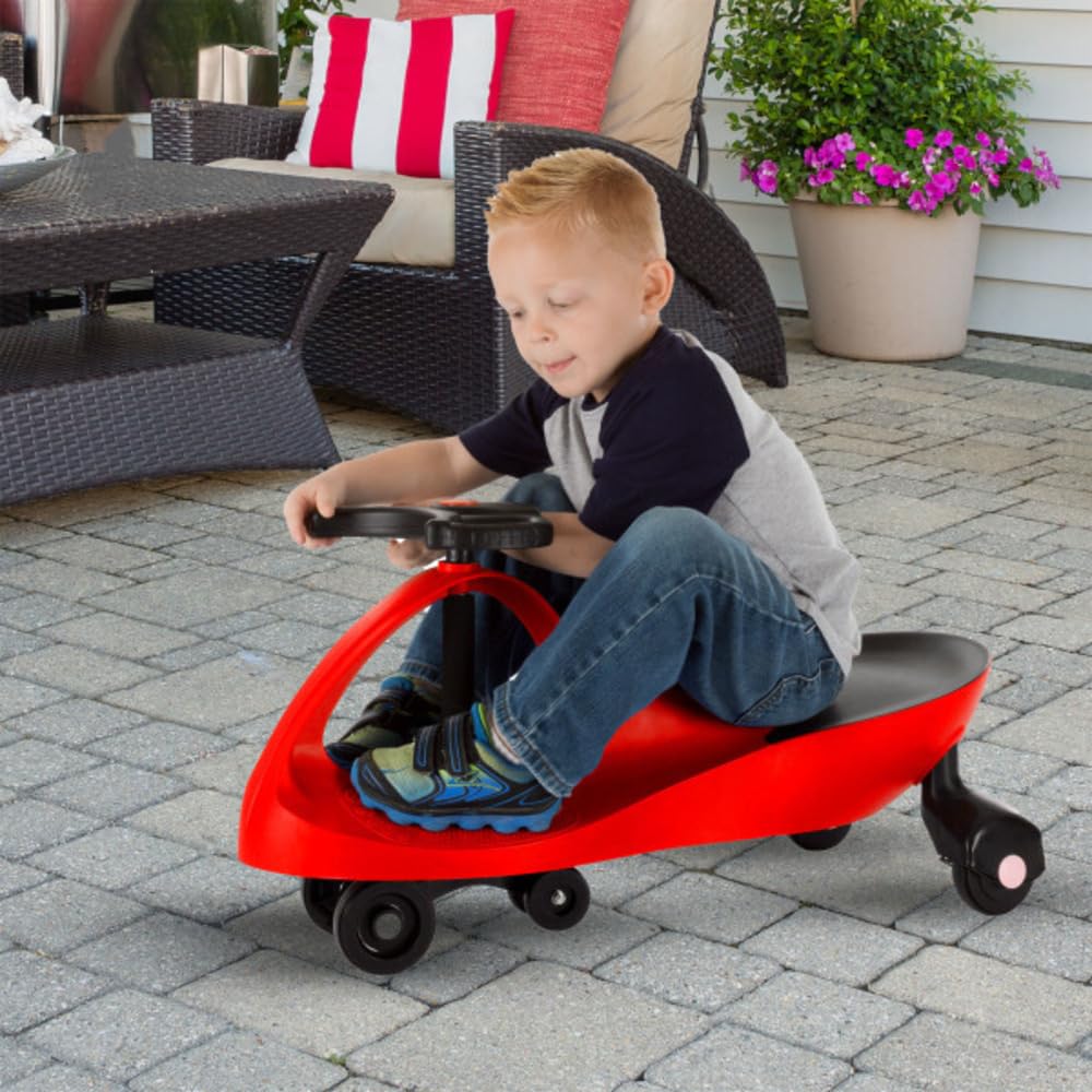 Lil' Rider wiggle car side view highlights easy twisting and wiggle motion for active play