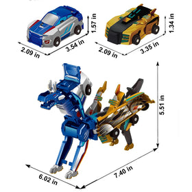 Liluwushe ideal gift for kids who love cars and dinosaurs.