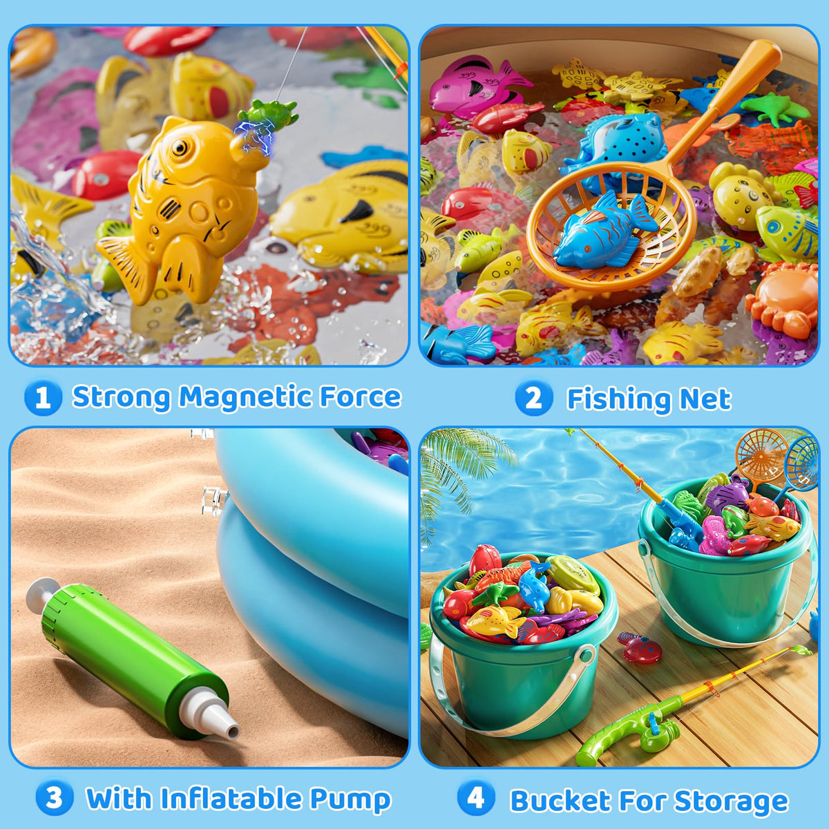 LILYBUDS extendable poles image—adjustable rods for longer reach and cooperative play