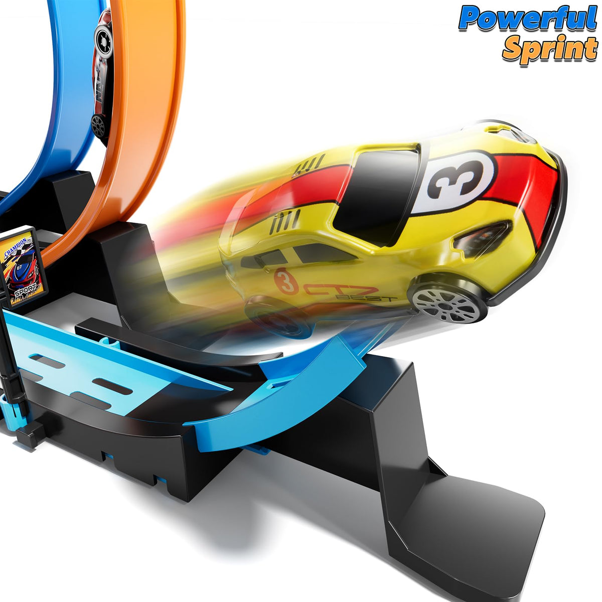 LILYBUDS pull-back race cars reach up to 20 feet on smooth surfaces.