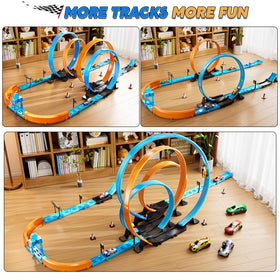 LILYBUDS loop and flyover track provides sturdy DIY construction for kids.