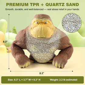Lilycass Gorilla Squishy texture highlights muscle-definition and fur detail.