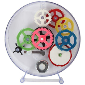 Lily's Home puzzle clock gear wheels illustrate moving parts and mechanical insight.