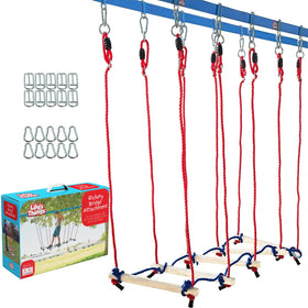Lily's Things Rickety Bridge attachment on ninja course adds a fun obstacle for active kids.