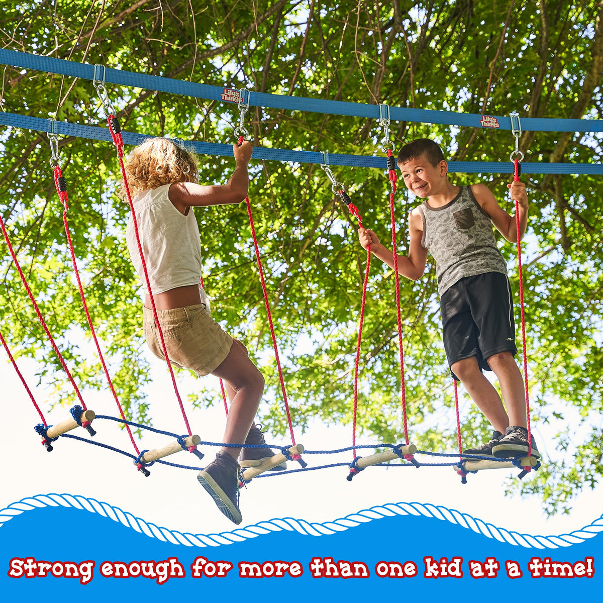 Lily's Things Rickety Bridge attachment is factory-break tested for safe, supervised play.