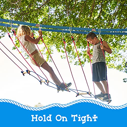 Lily's Things Rickety Bridge attachment supports two kids playing together safely.