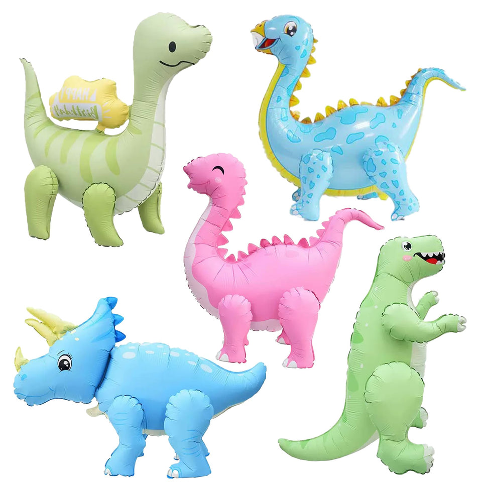 LilyZheng 3D T-Rex balloon enhances table decor and playful photos.