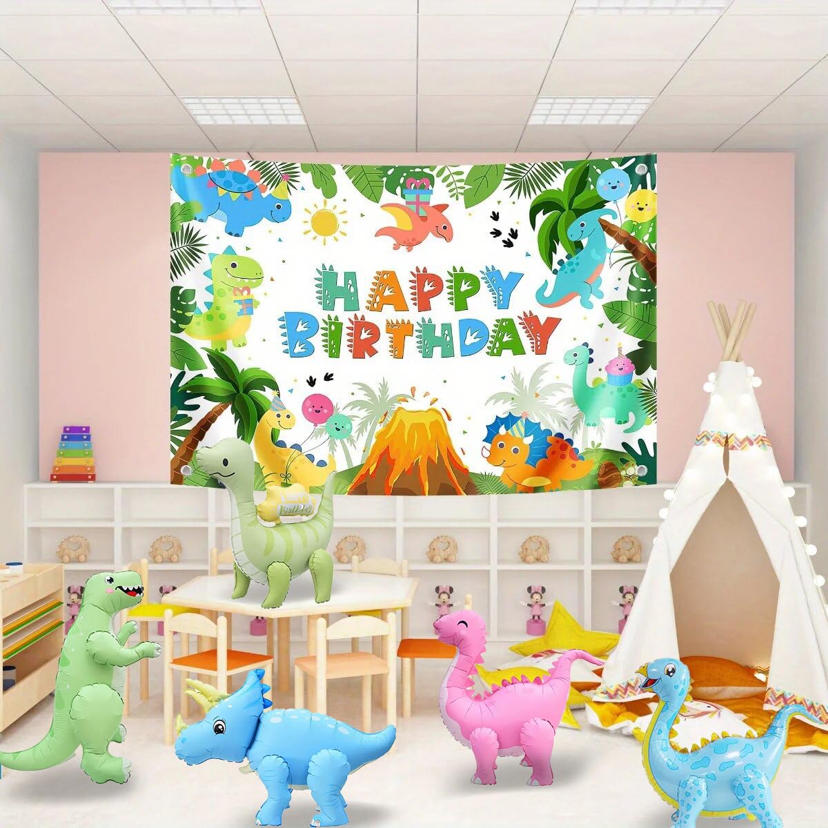 LilyZheng 3D Velociraptor balloon sparks interactive dino playtime.