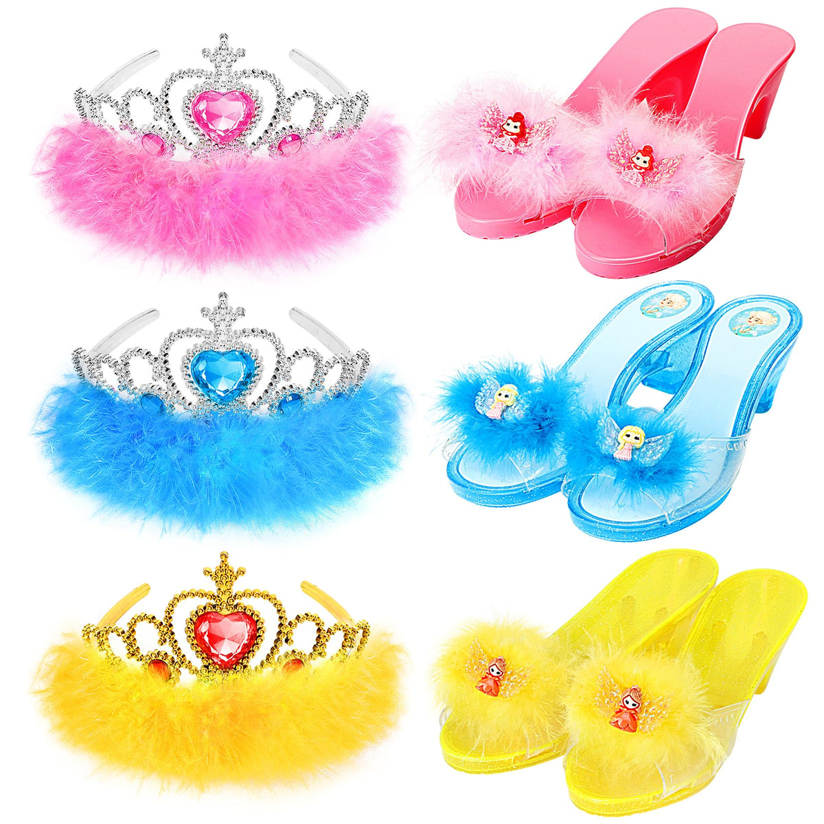 LIMIROLER princess dress-up shoes set packaging for pretend play and gifting