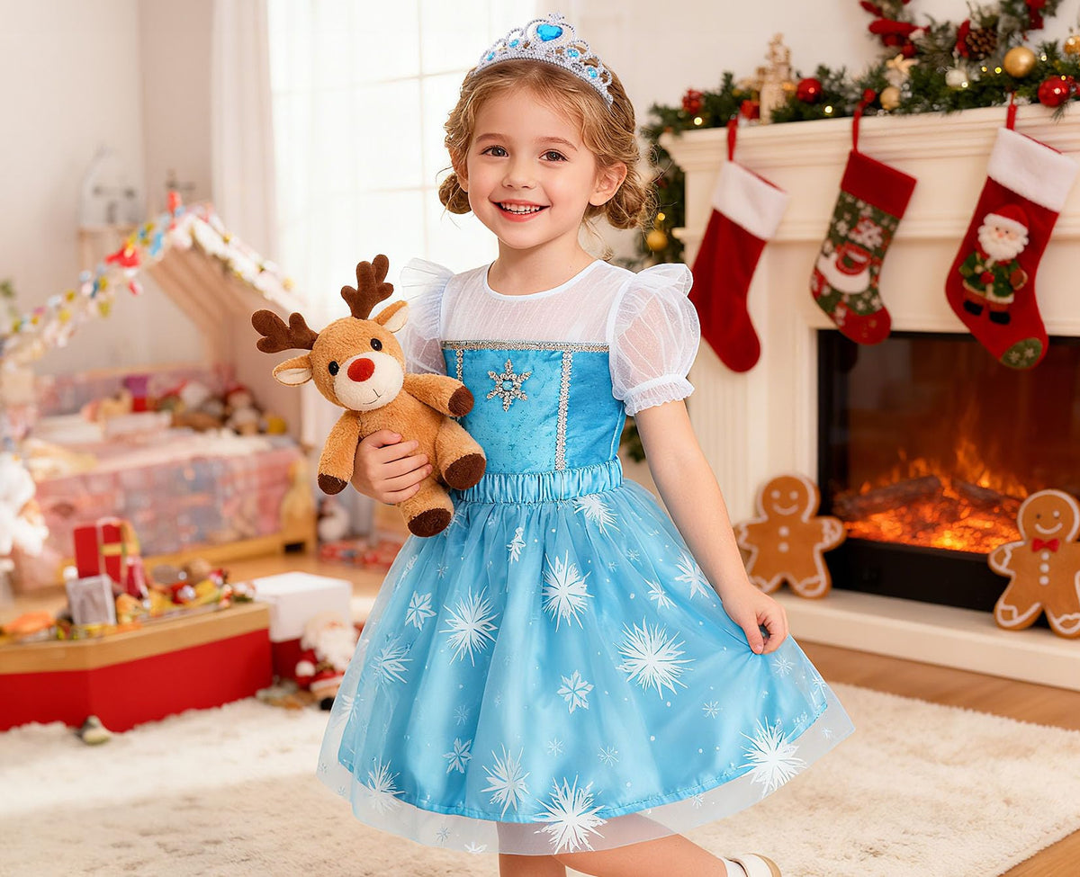 LIMIROLER Rainbow Princess Dress Set Collection showcased for gifting and parties.