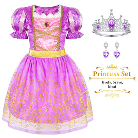 LIMIROLER Rainbow Princess Earrings complete authentic princess ensembles.