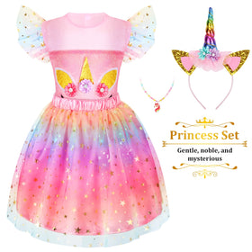 LIMIROLER Rainbow Princess Hair Hoop keeps looks polished during playtime.