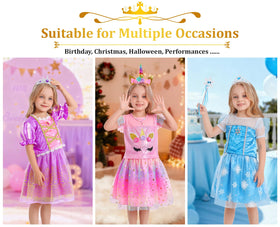 LIMIROLER Rainbow Princess Skirt adds colorful movement for storytime adventures.