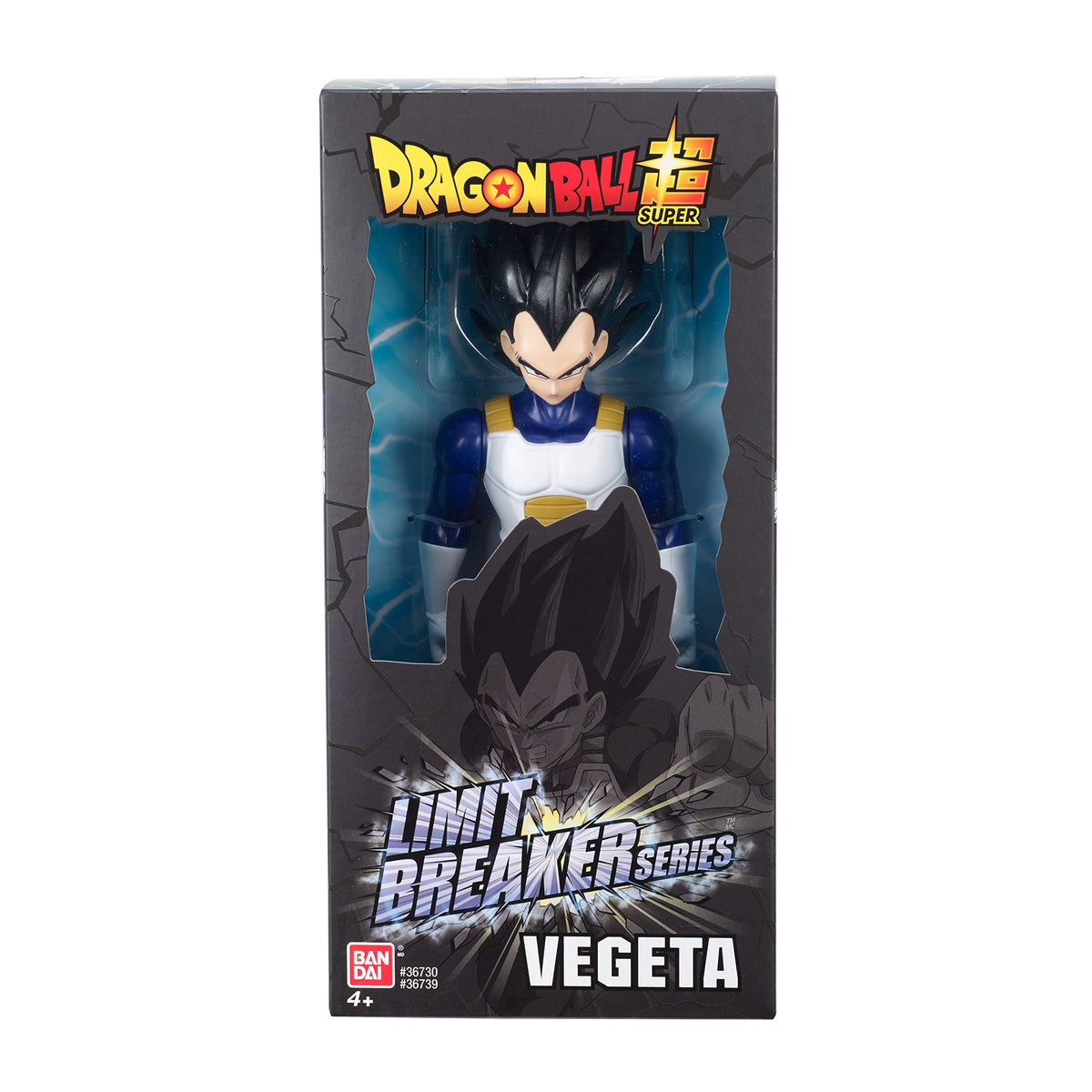 Limit Breaker Vegeta packaging design with authentic anime graphics