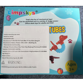 Limpskys Dog Pop Tubes compact fidget for travel and calm moments
