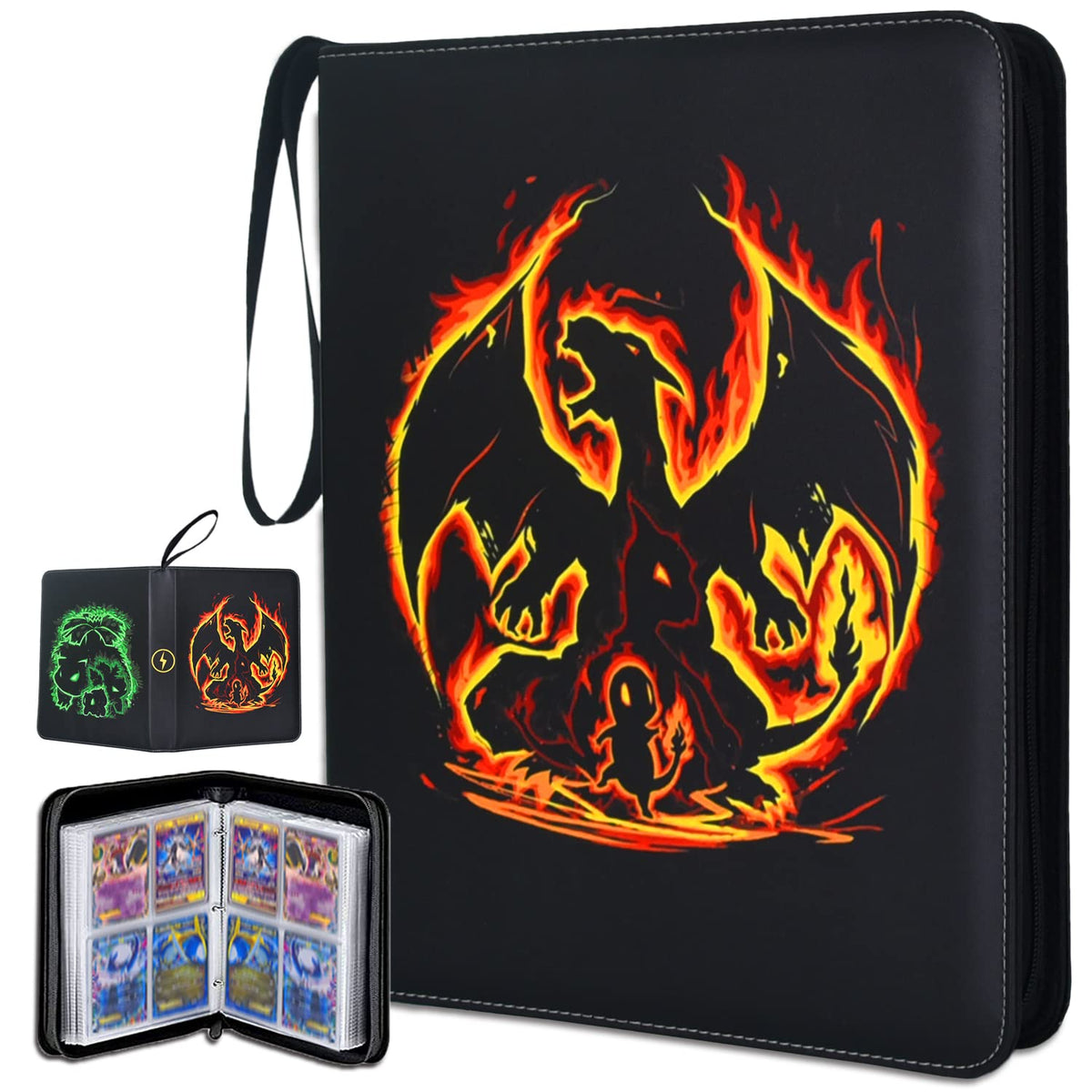 LIMSTDIC card binder with four-pocket layout keeps cards organized on the go.