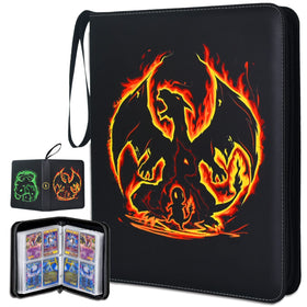 LIMSTDIC card binder with four-pocket layout keeps cards organized on the go.