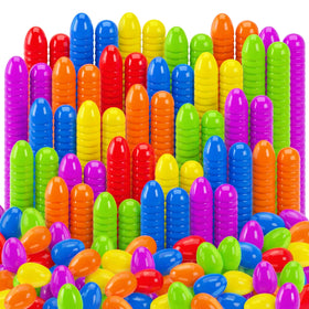 LINAYE 600pcs Easter eggs six colors for large hunts.