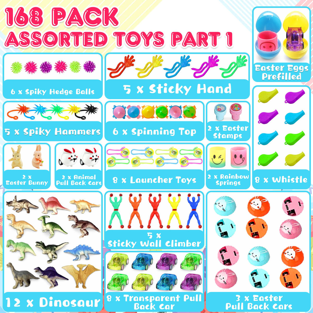 LINAYE Colorful, durable eggs snap together for reusable Easter fun.