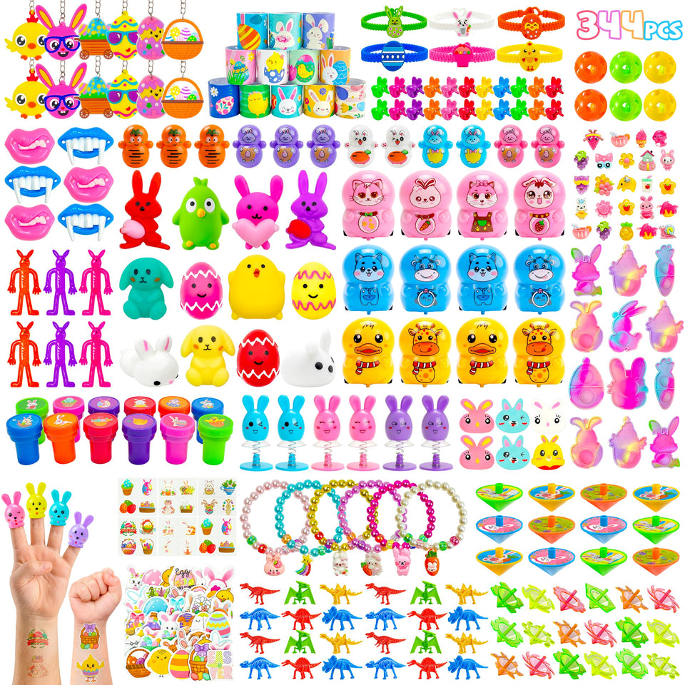 LINAYE Easter eggs fillers assortment for party favors and classroom rewards.