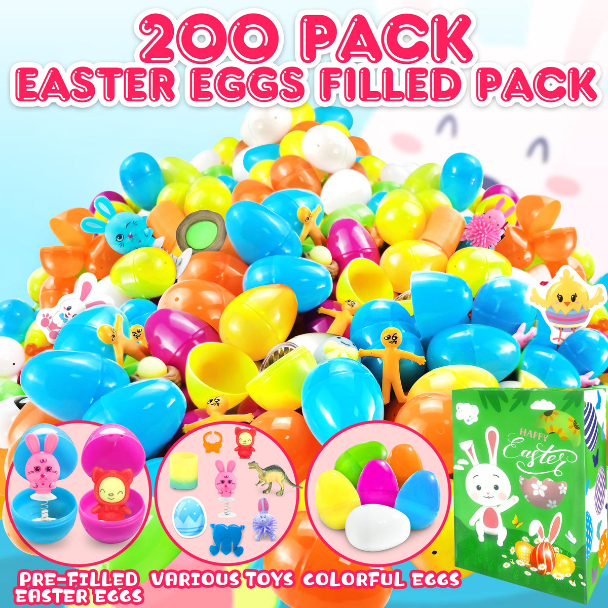 LINAYE safety tested eggs with kid-safe toys for peace of mind.