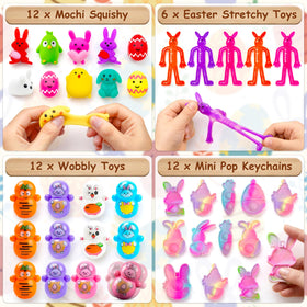 LINAYE mochi squishies included in Easter fillers for tactile fun.