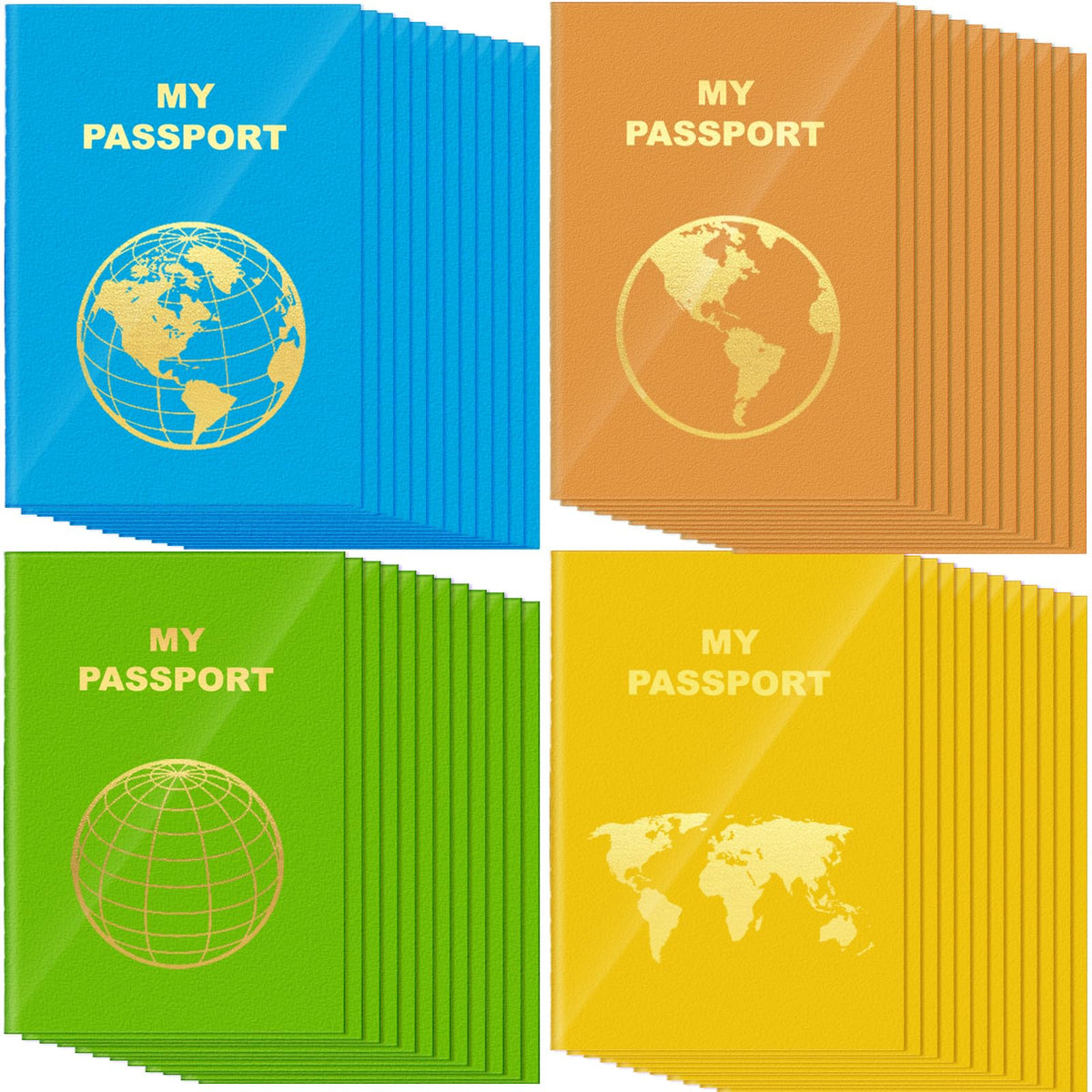 Lincia blank passport book blue cover for travel notes and memories.