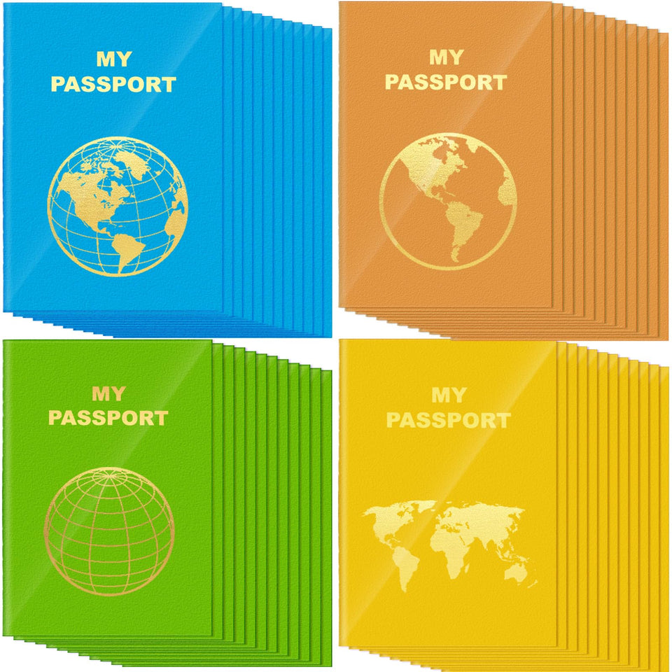Lincia blank passport book blue cover for travel notes and memories.