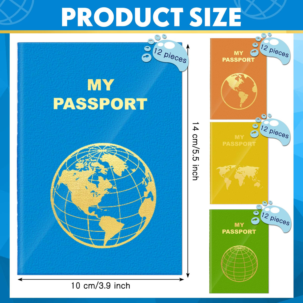 Lincia blank passport book green cover perfect for jotting lists.