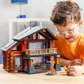Lincoln Logs Beechwood Retreat fire pit creates cozy storytelling moments.