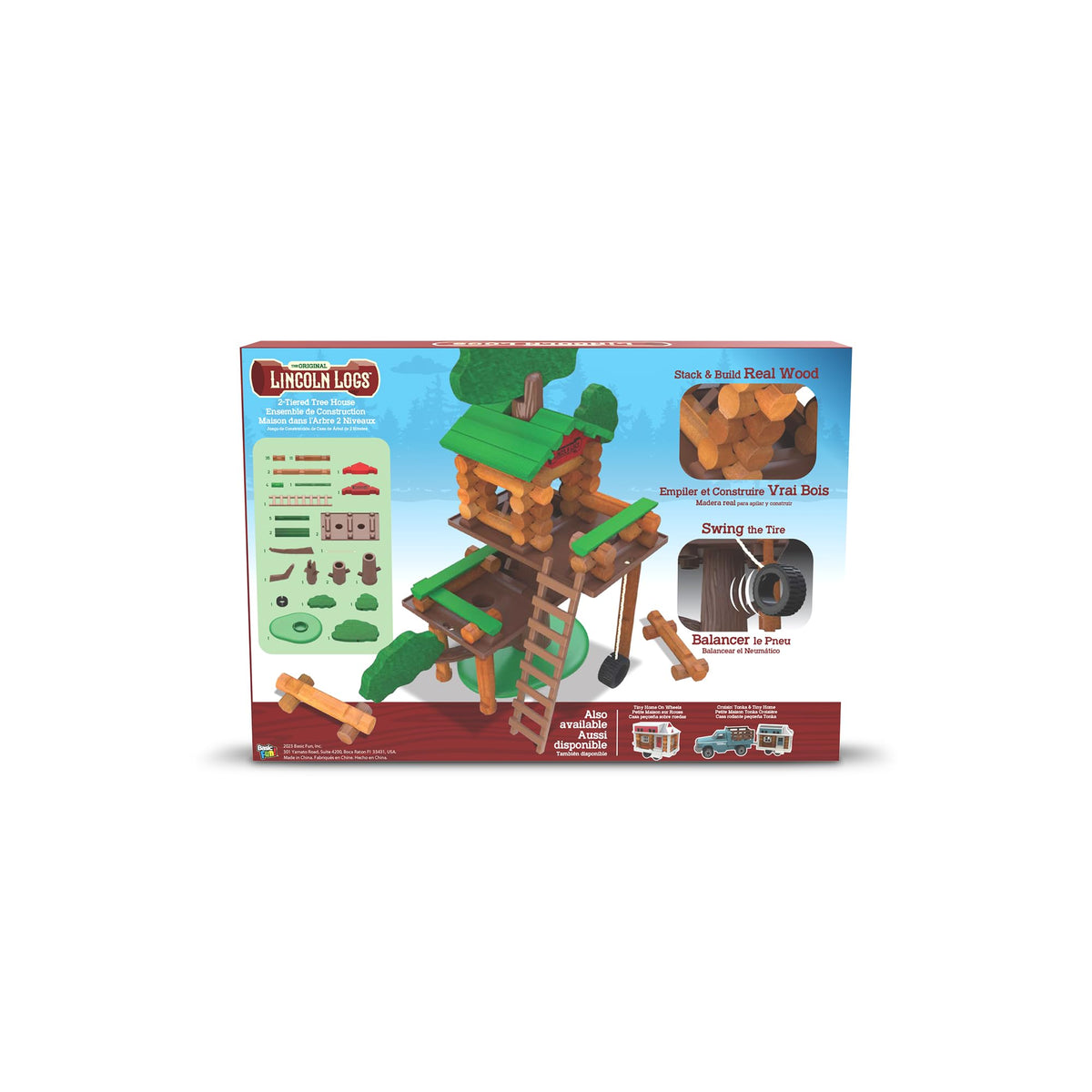 Lincoln Logs over 80 pieces included for versatile builds