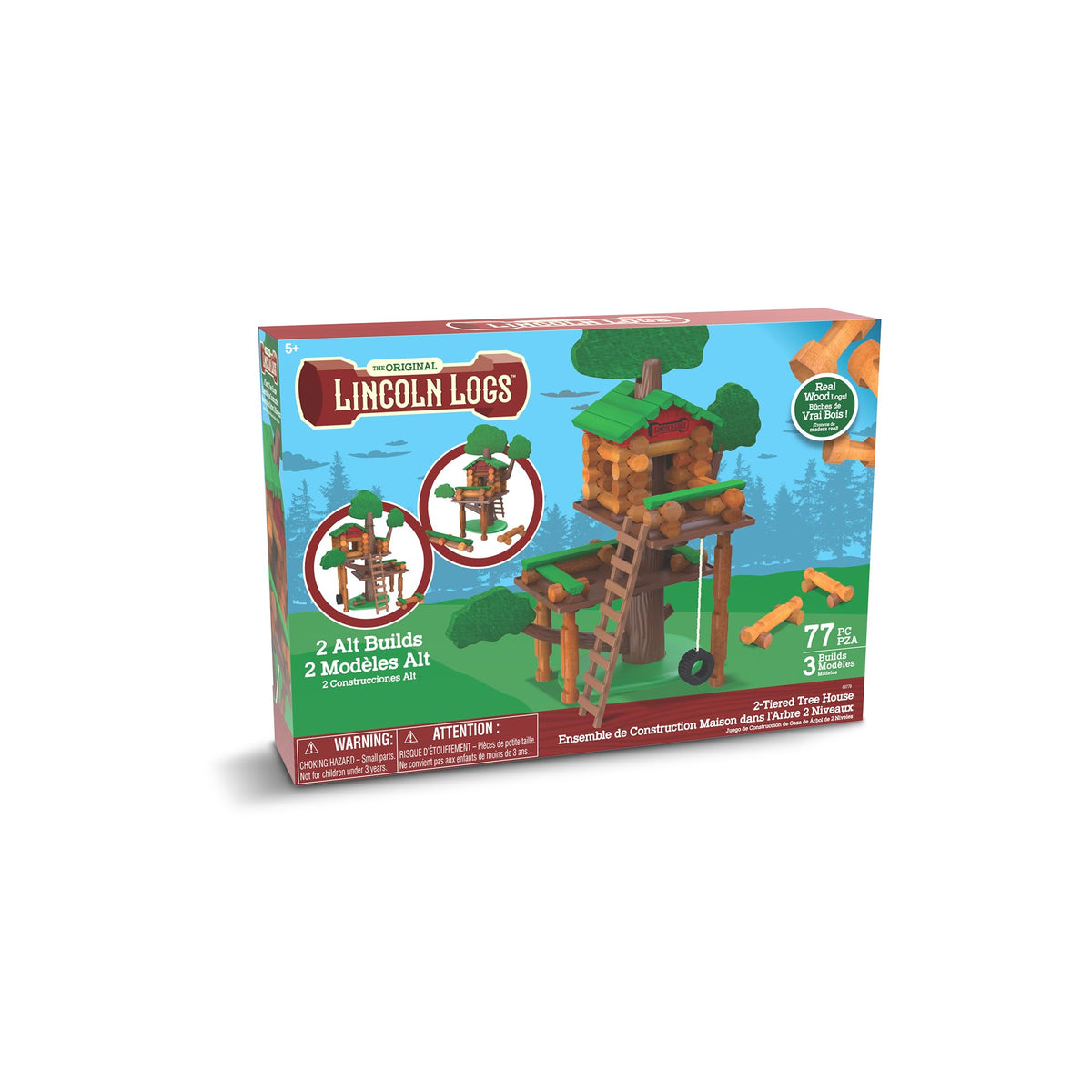 Lincoln Logs tire swing feature adds dynamic storytelling possibilities