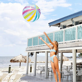 LINE42 rainbow 42-inch beach ball collection for beach games and photos.