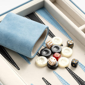 Lingle backgammon chips faux horn 30-count for smooth tactile gameplay.