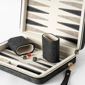 Lingle backgammon faux leather case offers durable, stylish protection.