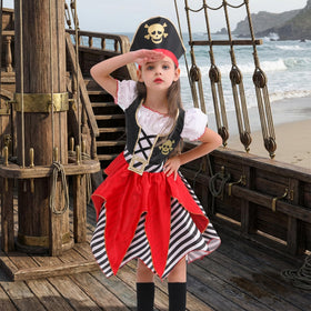 Lingway Toys pirate hat with metallic skull accent for bold look.