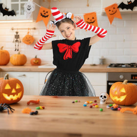 Lingway Toys girls cat costume tutu skirt with fluffy star-tulle and sequins