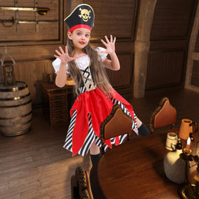 Lingway Toys pirate costume bodice with criss-cross ribbons for secure, stylish fit