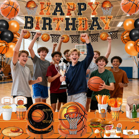 LINHAXM basketball cake topper adds the finishing touch to the cake.