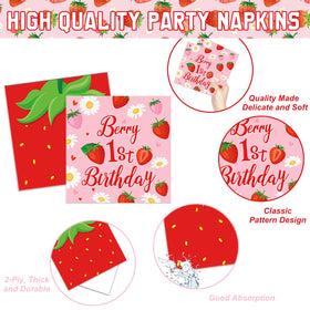 Linhaxm Berry First dessert plates 7 inches brighten treats for guests