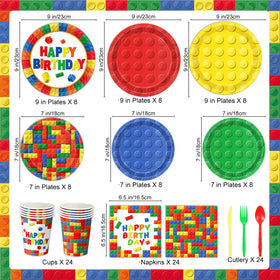 LINHAXM building block napkins enhance mess containment with playful patterns