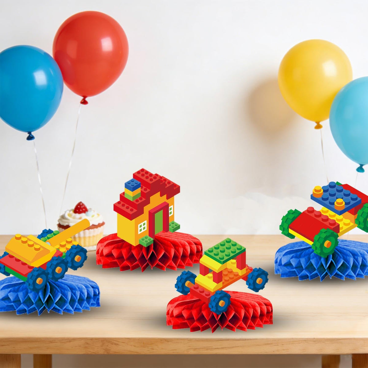 LINHAXM building block tablecloths protect surfaces while brightening the table