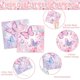 LINHAXM butterfly napkins soft and absorbent for any party moment.